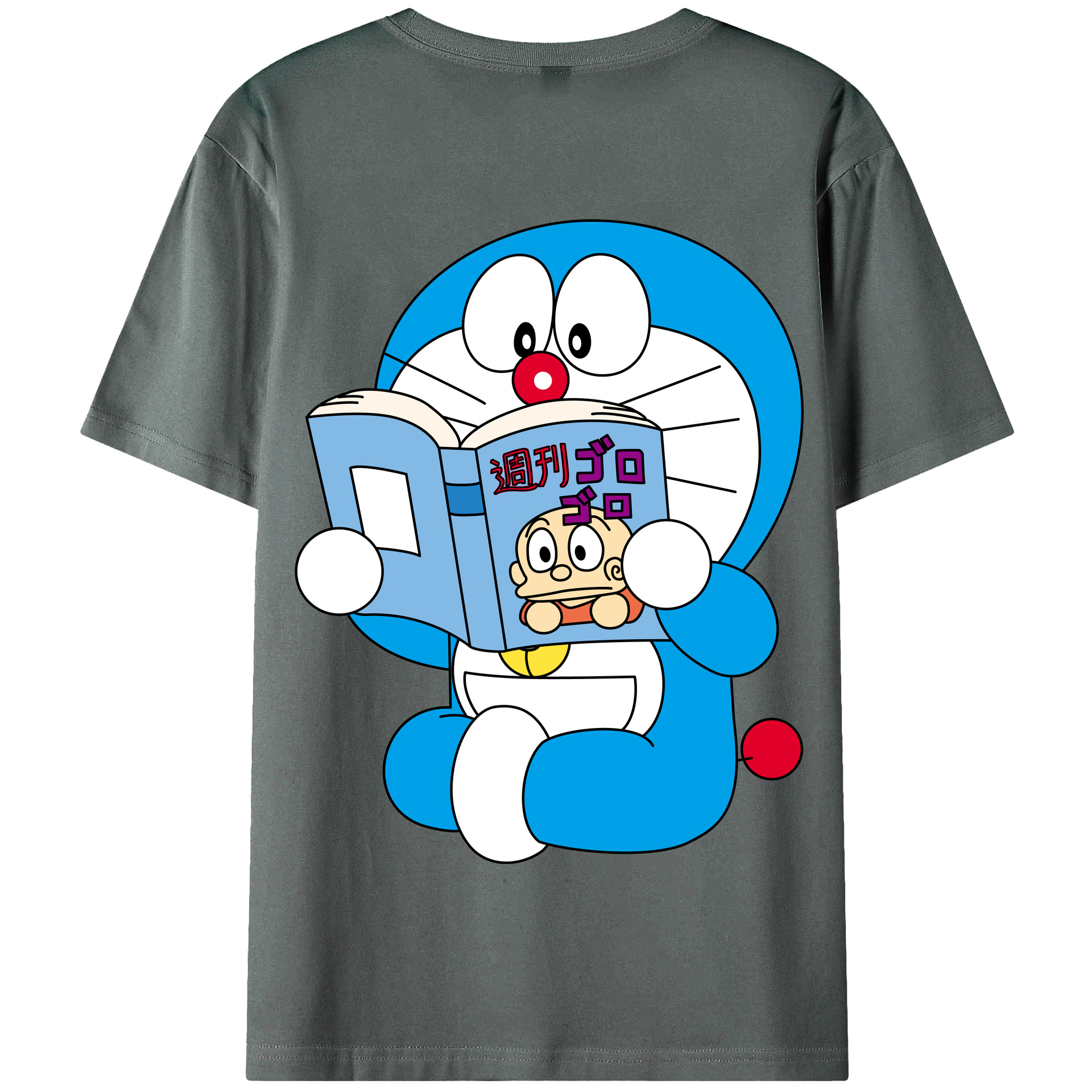 （画像用） ドラえもん Doraemon 綿100％半袖Tシャツ（背面プリント）